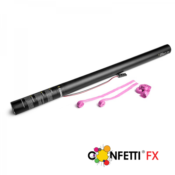 Elektrische Luftschlangen Kanone 80 cm pink