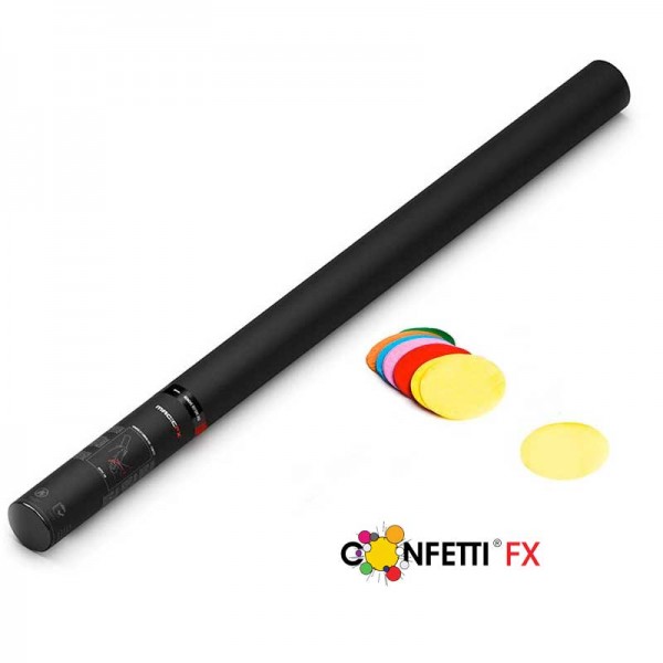 Konfettikanone Kreise bunt - 80cm