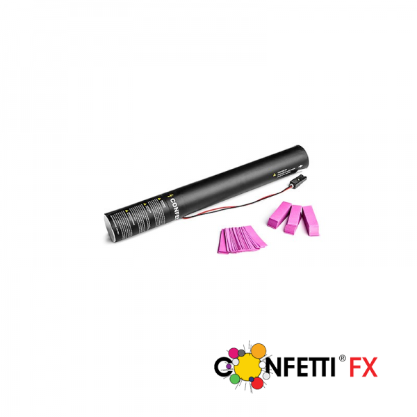 Konfettikanone elektrisch pink - 50cm