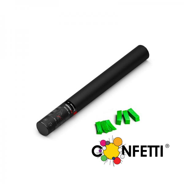 Konfetti Shooter, 50 cm, hell grün, Konfetti