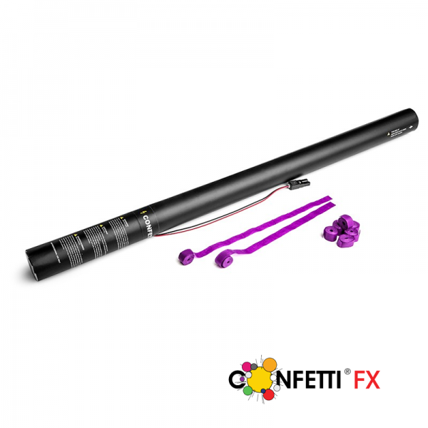 Elektrische Luftschlangen Kanone 80 cm lila